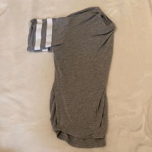 Women’s American Eagle Tee With Striped Sleeves